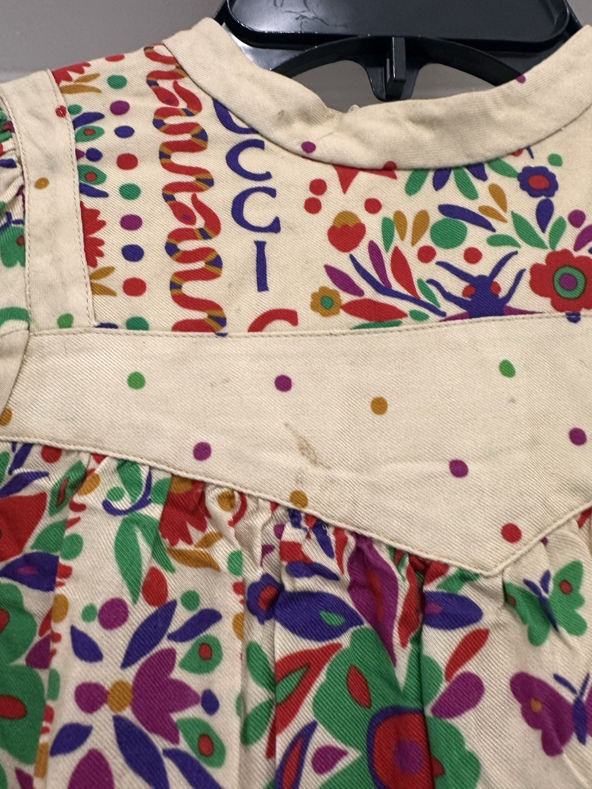 Gucci floral garden printed short Kids dress 16”x29” thumbnail 2