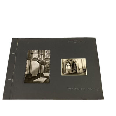 Vintage 1927 Ernst Barlach Todesengel Sculpture Photos Scrapbook PosstcardGerman