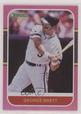 2021 Panini Donruss Retro 1987 Holo Pink George Brett #221 HOF 0d3