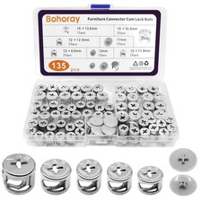 Möbelverbinder Exzenter Schrankverbinder 135 Stk für Möbelreparatur, langlebi...