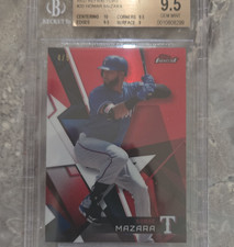 Topps Finest Nomar Mazara Red Refractor Serial #5/5 BGS 9.5 Texas Rangers #20