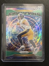 2024 Panini Prizm - Fireworks T.J. Watt #15 Green Prizm