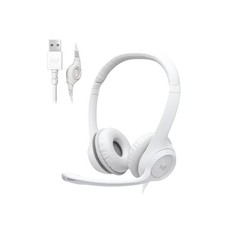 Logitech - H390 Wired USB-A On-Ear Stereo Headphones with Noise Canceling Mic...