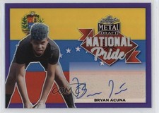 2021 Leaf Metal Draft National Pride Blue Rainbow 21/35 Bryan Acuna Auto 0i5i