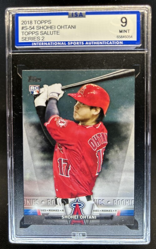 2018 Topps Shohei Ohtani Salute RC Rookie #S-54 Angels ISA 9