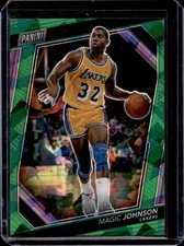 2023 Panini National Convention Gold VIP Magic Johnson Green Sparkle #/99 Lakers