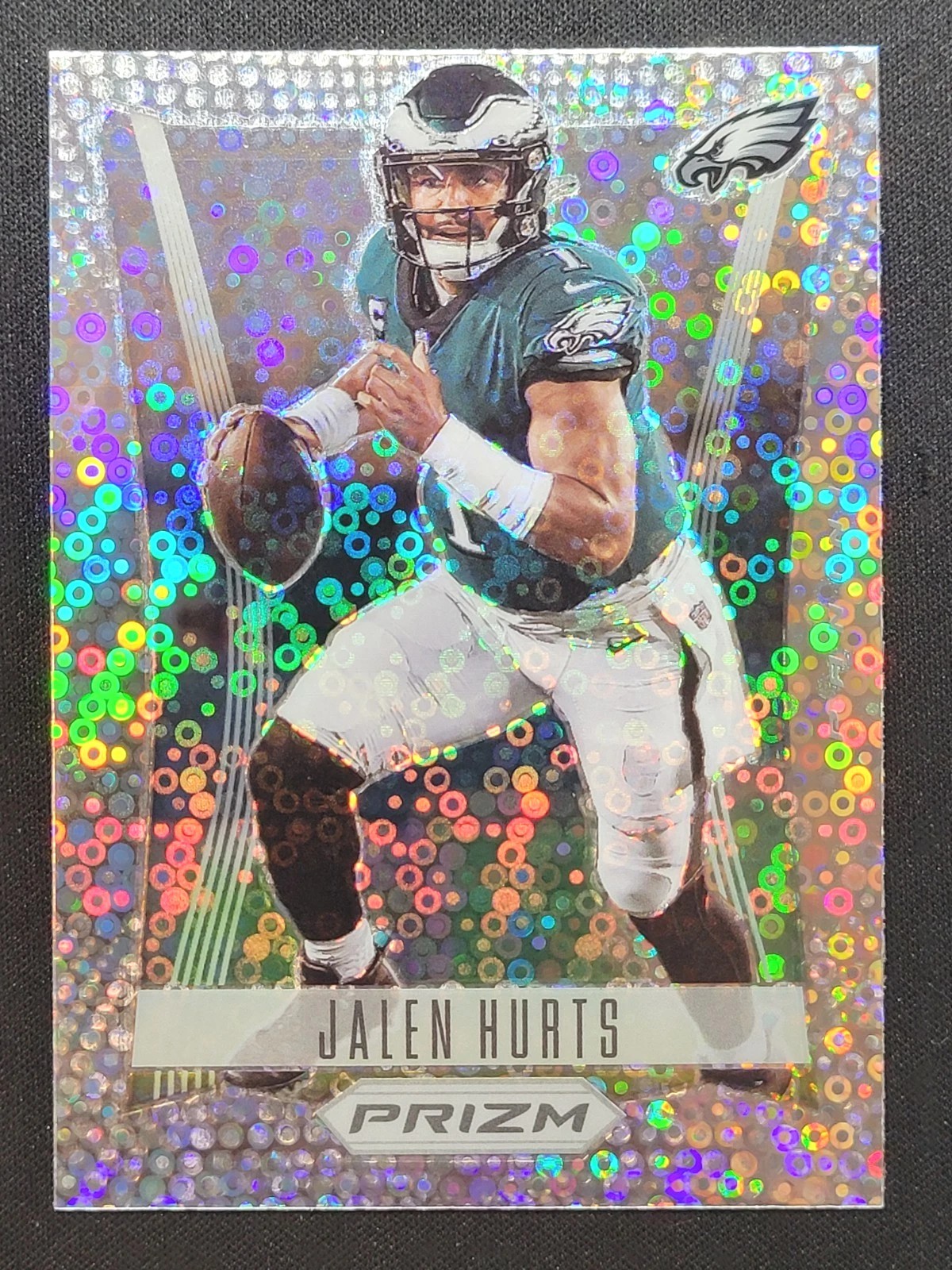 2022 PRIZM JALEN HURTS #PF-7 FLASHBACK NO HUDDLE PRIZM SP EAGLES
