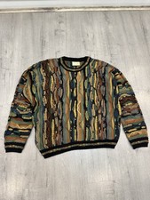 Vintage 90s Coogi Sweater  Made in Australia  3D Textured Knit  Size M
