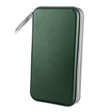 CD DVD Cases 96 Capacity Disc Storage Binder for Car Dark Green