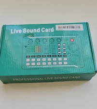 Live Sound Card for Stream Effect NEW Audio Mixer Microphone Voice Changer US