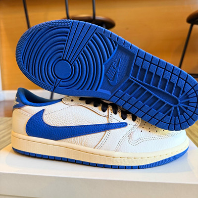 Nike Air Jordan 1 Low Travis Scott x Fragment White/Blue/Black Men s size 7