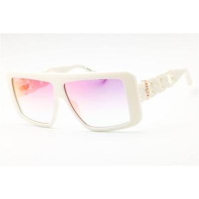 NWT Guess GU00109-21Z White Rectangle 60mm Sunglasses Guess Sunglasses GU00109-S 21Z main image 3