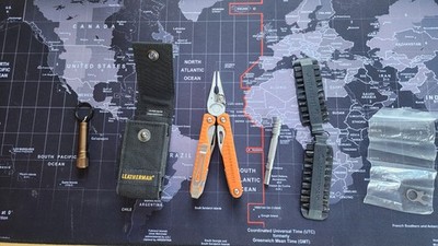 Leatherman Charge+ G10 Orange Multitool With Bits and Sheath Discontinued model