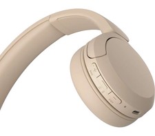 Sony WH-CH520 Over Ear Wireless Bluetooth Headphones WHCH520 - BEIGE
