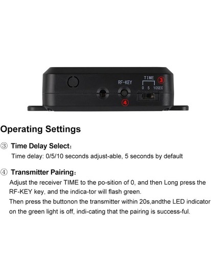 12VDC Remote Control Switch 433MHz with DC Power Connector & Buzzer Specially - Picture 5 of 8