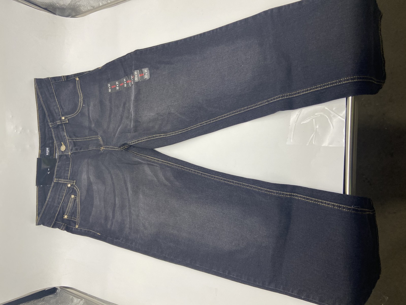 МУЖСКИЕ ДЖИНСЫ BLU ROCK COMFORT STRETCH SLIM FIT FLEX - РАЗМЕР 38X31 - ЧЕРНЫЙ КАК СМОЛЬ 7690₽