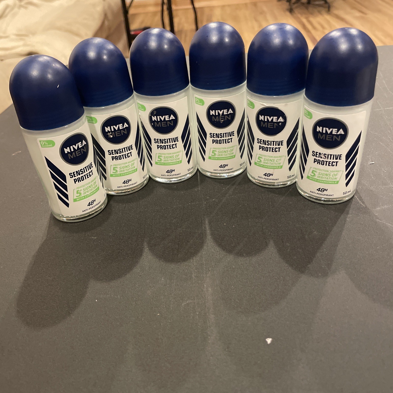 Nivea Men Sensitive Protect Original Roll-on Deodorant 48H 6 Bottles  50 ml