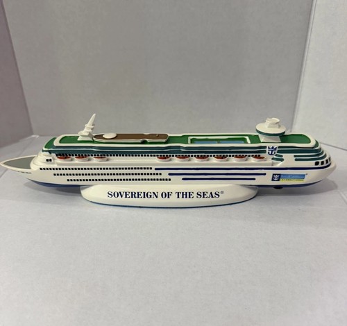Royal Caribbean Sovereign of the Seas Resin Cruise Ship Model Souvenir RARE