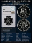 1959 Franklin Half Dollar NGC PF 69 - Brilliant and Ultra Clean & Frosty