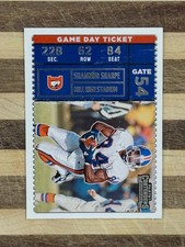 2022 Panini Contenders Football Shannon Sharpe Game Day Ticket Insert #GDT-SSH