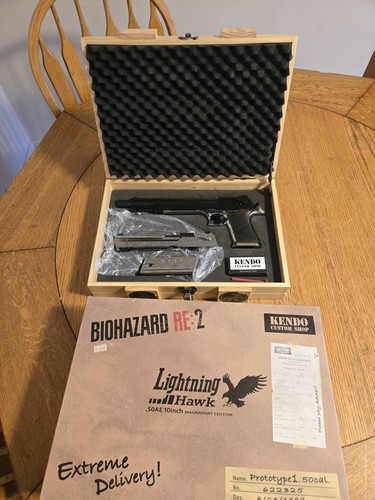 BIOHAZARD RE:2 RESIDENT EVIL 2 Lightning Hawk .50AE 10inch Tokyo Marui Airsoft - Foto 2 di 5