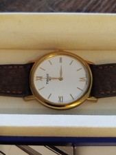 Tissot Men's boxed Quartz C276K QKP-JA Watch 32mm Gold Plated New Battery