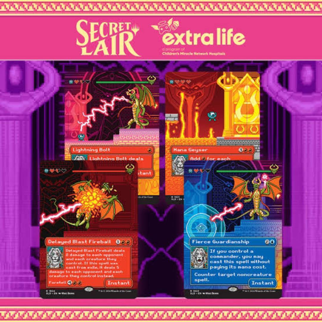 マジック：ザ・ギャザリング Secret Lair Extra Life 2024 Foil Edition Pixel Perfect | Extra Life 2024 Foil Edition | Secret Lair
