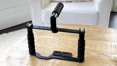 ALZO Video Transformer DSLR Rig Camera Cage Bracket w Shoe Mounts and Hand Grips