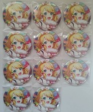 Project Sekai Project Sekai Kagamine Rin Glitter Tin Badge 11 Pieces Bulk Sale