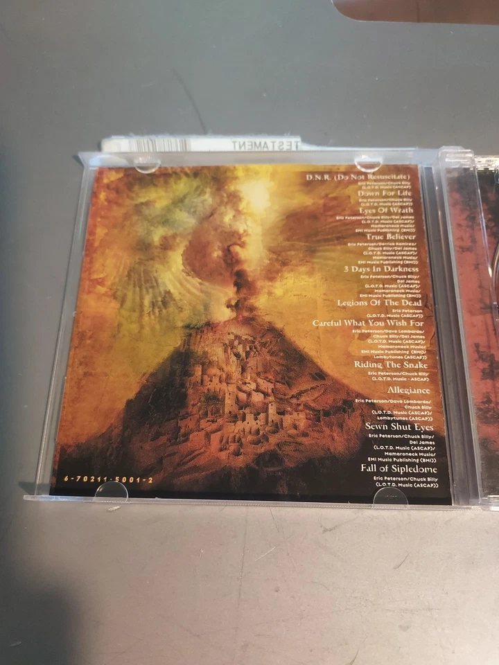 Testament The Gathering Burnt Offerings CD (1999Spitfire Records) Hard Rock MINT - Image 3 of 4