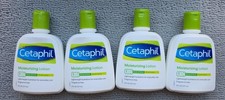 4 Cetaphil Hydrating Body Lotion, Fragrance-Free, 8 oz each, All Skin Types New
