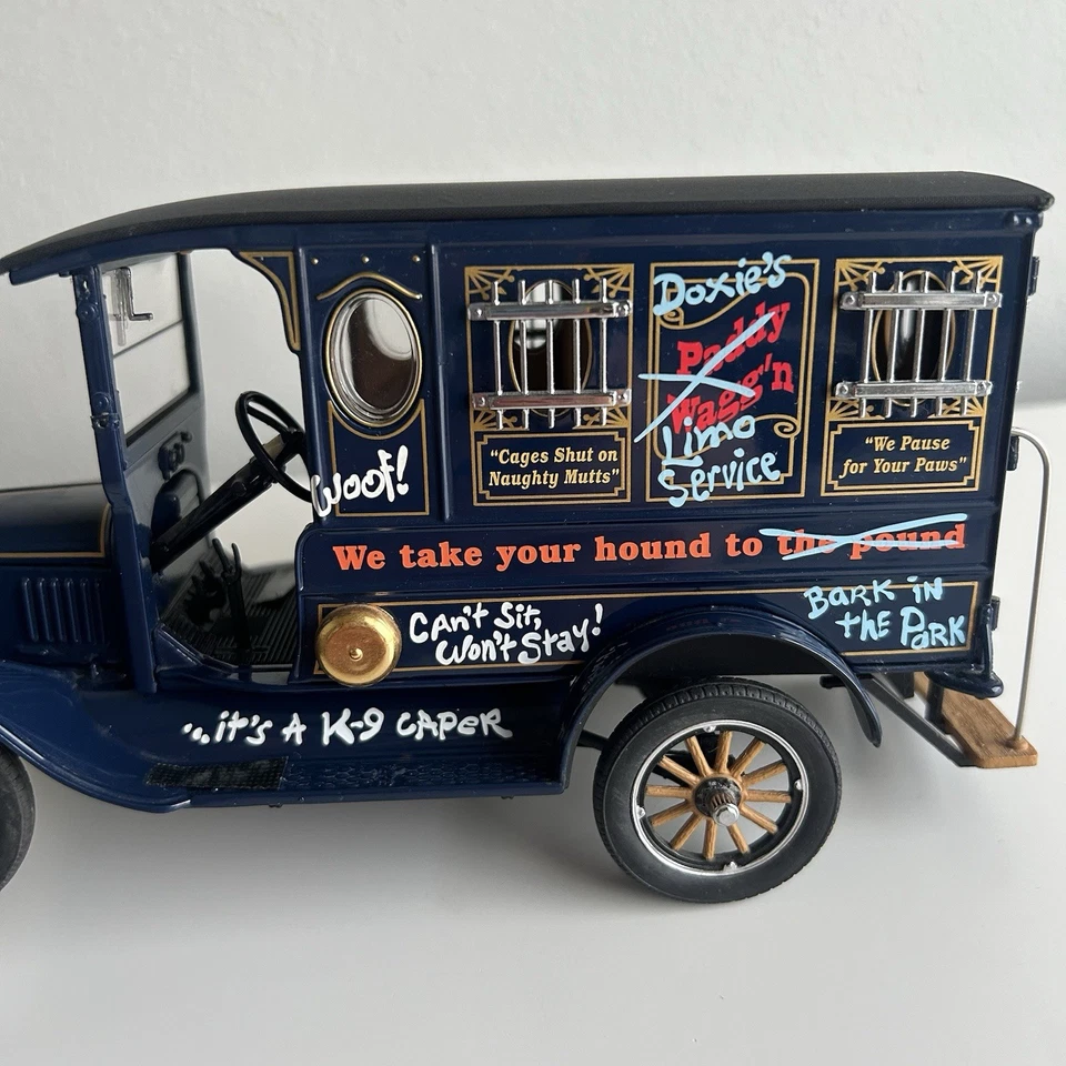 Danbury Mint 1/24 'Dachshunds on the Run' Dog Catcher Truck Retired Collectible - image 3 of 4