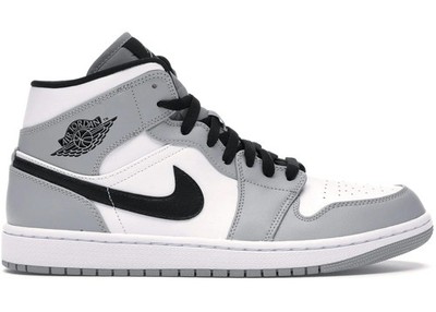 Size 10 - Jordan 1 Mid Light Smoke Grey - 554724-092