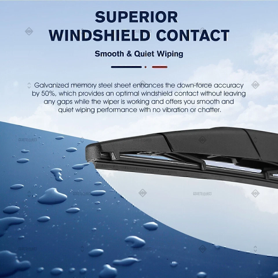 2 件装适用于福特 Expedition 2009 2010 - 2016 后挡风玻璃雨刮臂和刀片 1F — 第 4/4 张图片