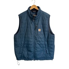 Carhartt Mens XL Rain Defender Relax Fit Lightweight Gilliam Vest Cordura Blue