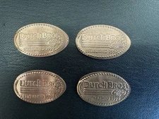 Dutch Bros Memorabilia Copper Smashed Pennies Logo
