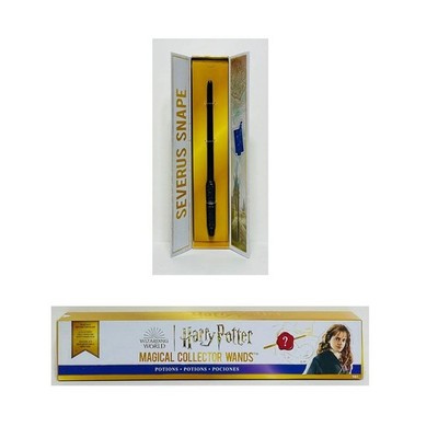 New Harry Potter Magical Collector Wands Potions Severus Snape w/ Stand & Icon