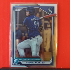 2024 Bowman Chrome - #BCP-110 Lazaro Montes Prospect Seattle Mariners