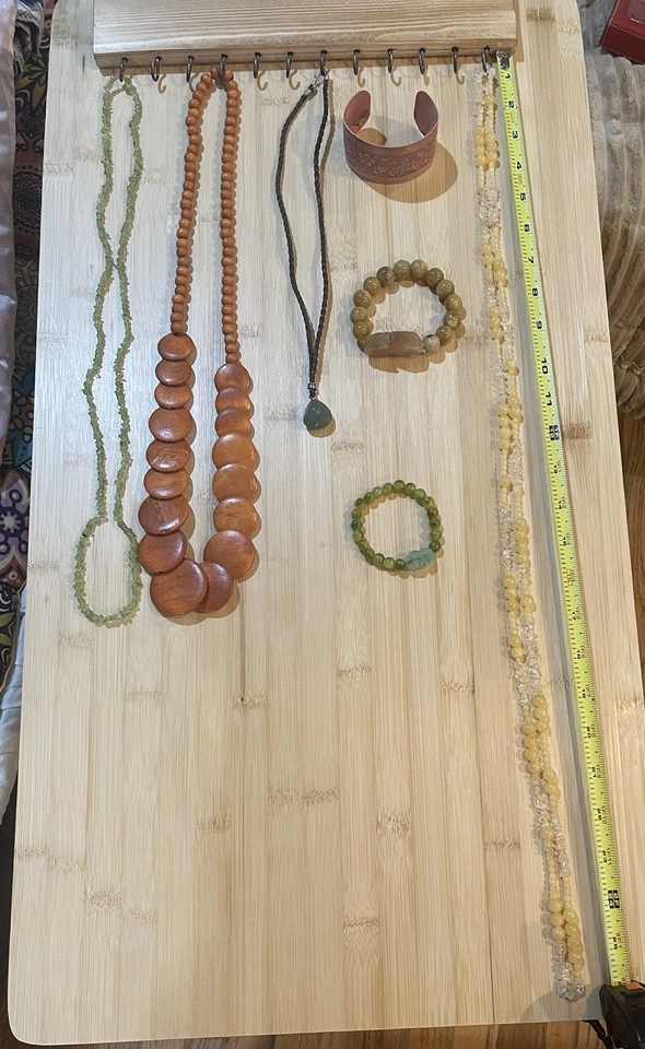 Colgante de Aventurina Mixto Ámbar Cobre Ágata Amarillo Jaspe Piedras Preciosas Joyería Foto 3 de 4