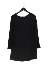 Mango A-Line Midi Dress M in Black