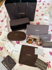 Tom Ford Hayes TF934 01E Square Sunglasses Black Frame Brown Mirrored UV400