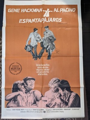SCARECROW (1973) Movie Poster  Gene Hackman  Al Pacino 29x43'' Spanish/Argentina