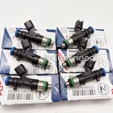 6x Oem Bosch 0280158055 Fuel Injectors For 06-10 Mustang Explorer Mazda 4.0l V6