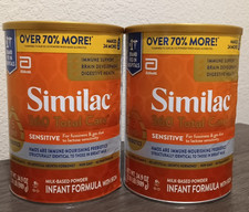 LOT OF 2 Similac 360 Total Care Sensitive Formula w/ Iron 30.2oz EXP: 03/2027