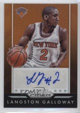 2015-16 Panini Prizm Auto Orange Prizm 22/65 Langston Galloway #P-LGW Auto w4n