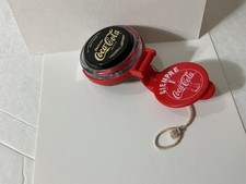VINTAGE TOY MEXICAN GENUINE COCA COLA YO-YO RUSSEL MASTER with holder