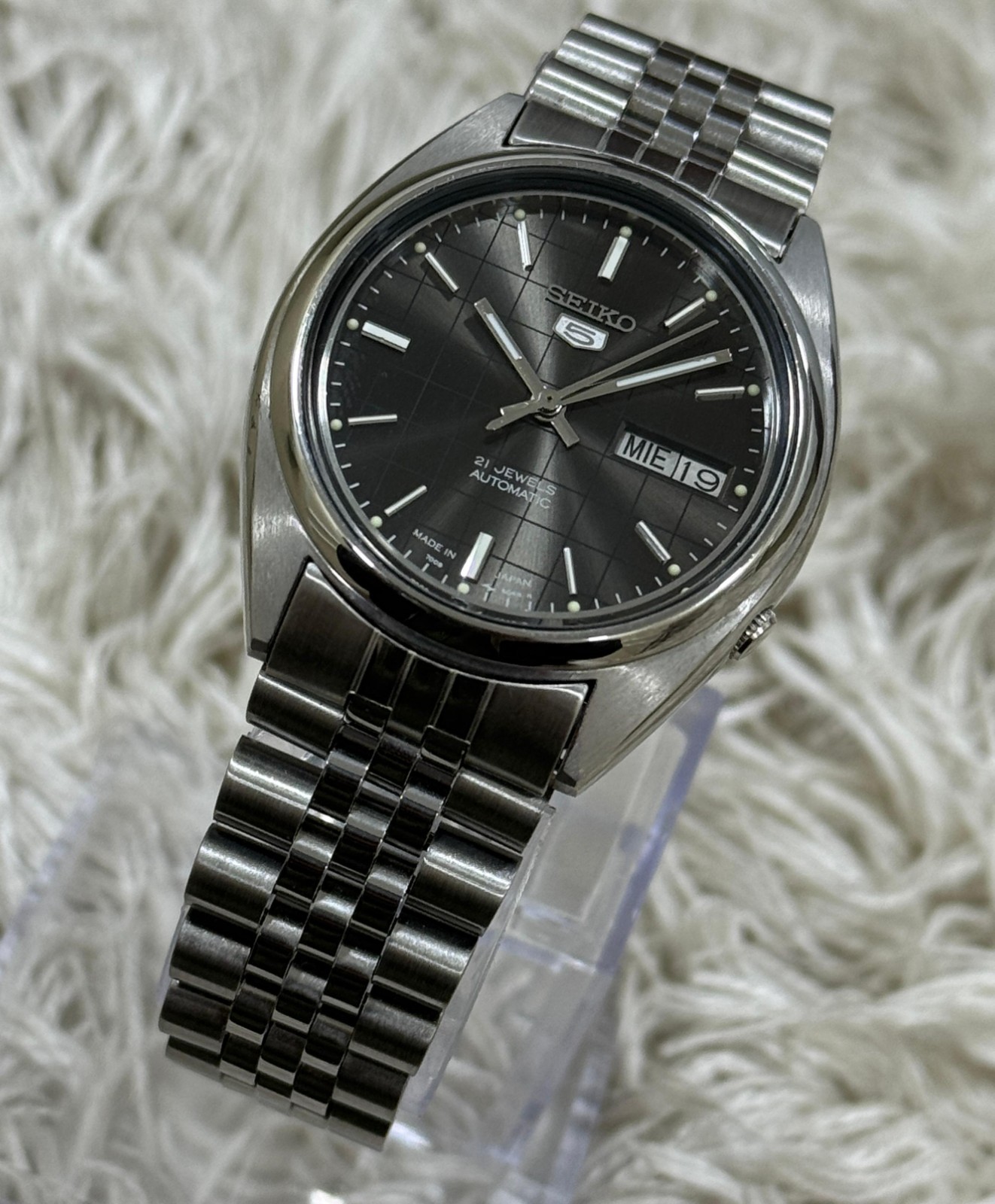 Automatic Men's Vintage Day Date For Seiko 5 Japan Wrist 7009 Watch - vintagewatches.pk