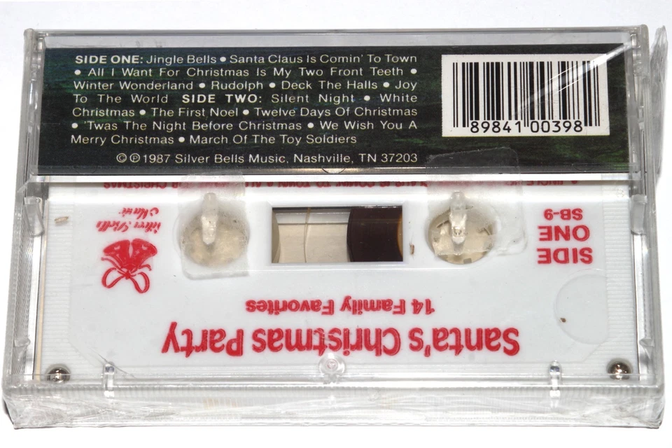 Santa's Christmas Party - 14 Family Favorites (Cassette Tape 1987) NEW SEALED - Image 2 of 4