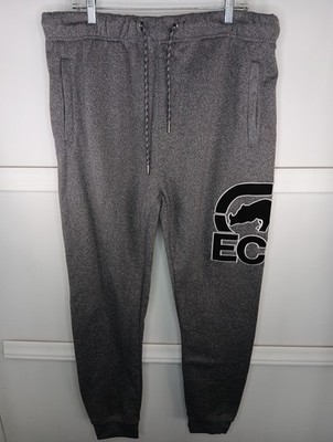 Ecko Unltd. Fleece Jogger Mens XXL Gray Embroidered Logo Sweatpant Pockets EUC 