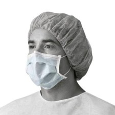 ASTM F2100-19 Level 2 Procedure Face Mask with Ear Loops, Blue, Box of 50